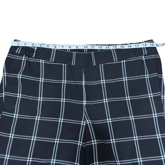 Old Navy Black & White Window Pane Wide Leg Capri Pants XLARGE - Picture 7 of 12